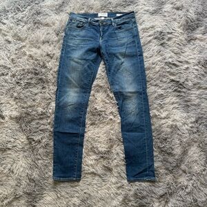 Frame Denim Garçon Slim Skinny Boyfriend Ankle Jeans Mid Rise 26 Berkley Square